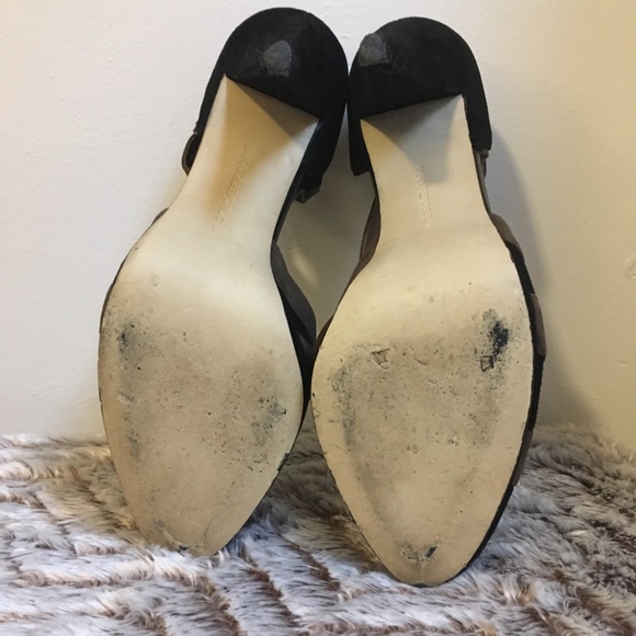 ๐ Republic Black/Tan Suede Stilettos ๐ Size 8M - Picture 5 of 8